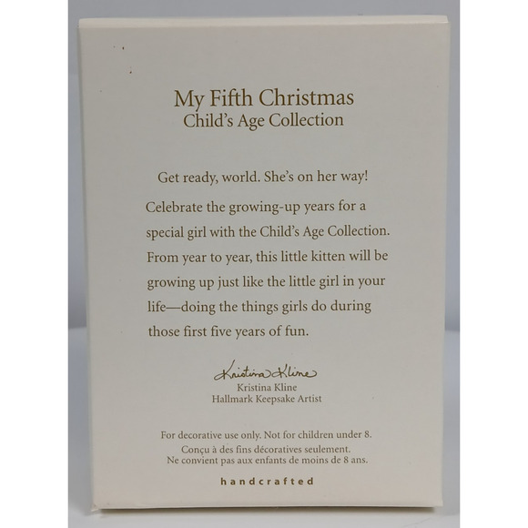 "My Third Christmas " 2005 Hallmark Keepsake Ornament Cat - Picture 5 of 11